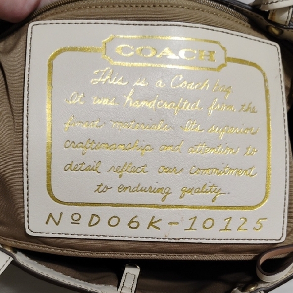 SALE! Auth Coach Signature Brown/Cream Canvas/Leather Tote Handbag/Hangtags - Picture 13 of 16